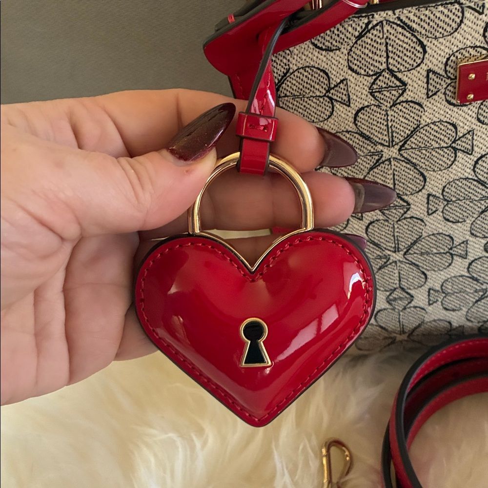 Kate Spade flower co cherry Vday edition mini bag NWT - Picture 2 of 8